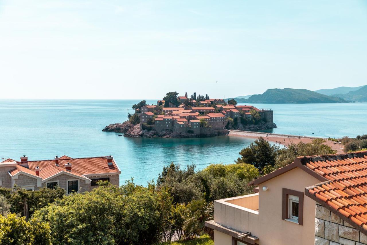 Sun Rose Apartments Sveti Stefan Exterior photo